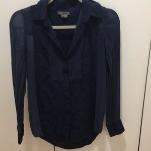 Vince navy blue blouse
